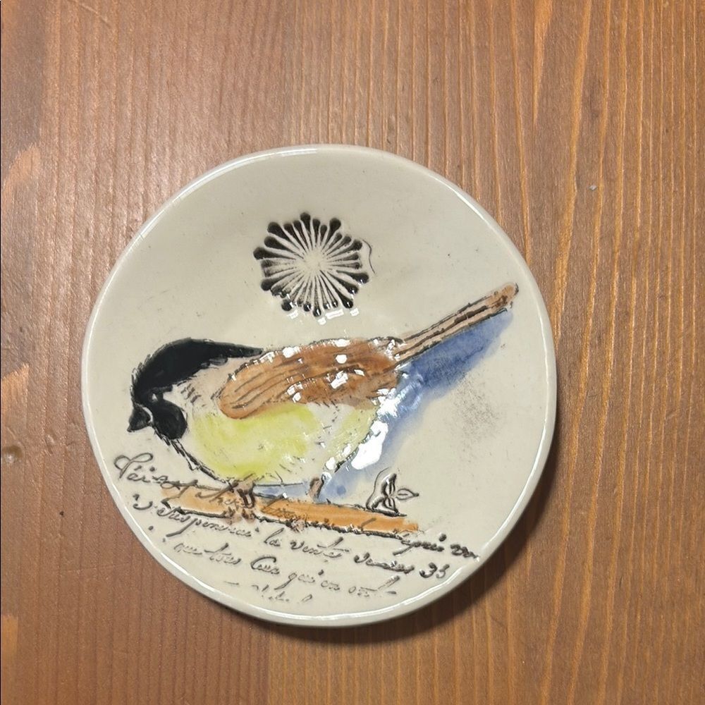 SuKey USA Decorative Trinket 3.75” Bird Rooster Plate
